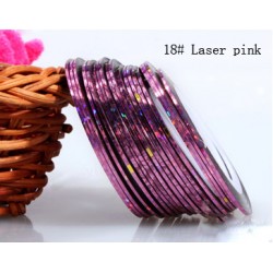 Fir metalic adeziv modele unghii #18 Folie fir metalic